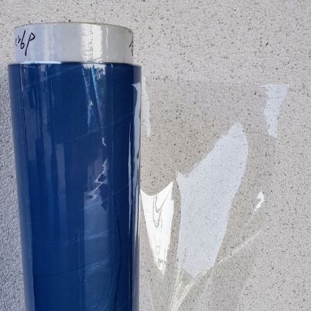 Folhas de PVC cristal transparente brilhante